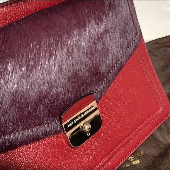 NWT Kate Spade Zarinah Hyde Place Leather/Calf Hair Satchel